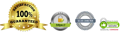 100% Satisfaction Guaranteed, Secure & Comodo Secured
