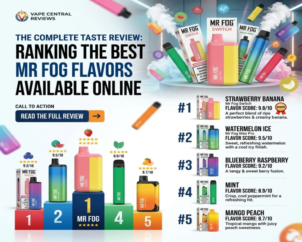 The Complete Taste Review: Ranking the Best Mr Fog Flavors Available Online