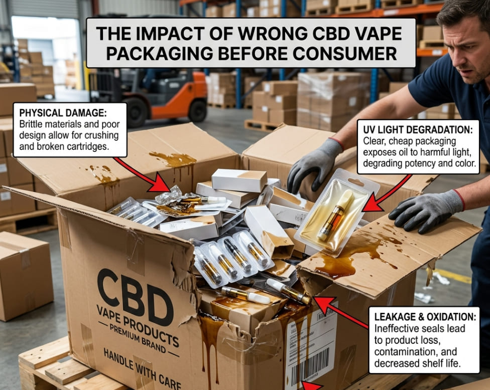 How the Wrong CBD Vape Packaging Damages Your Product Before It Reaches the Consumer